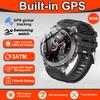 Military Quality GPS Sports Smartwatch Bluetooth Call Health Monitoring Compass 3ATM Waterproof Swimming Smart Watch