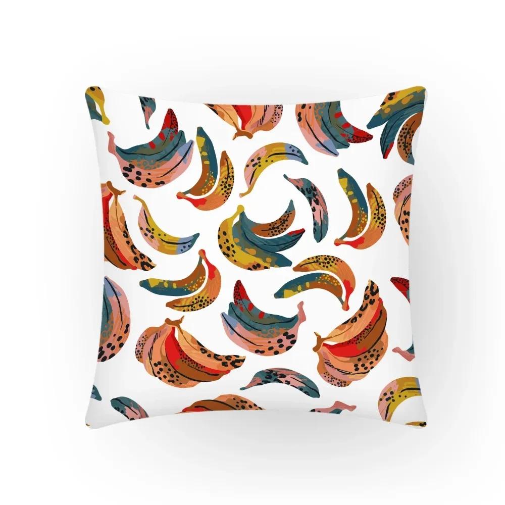 Cherry Pattern Home Decor Cushion Sofa Cushion Cover Nordic Simple Office Cushion Cover