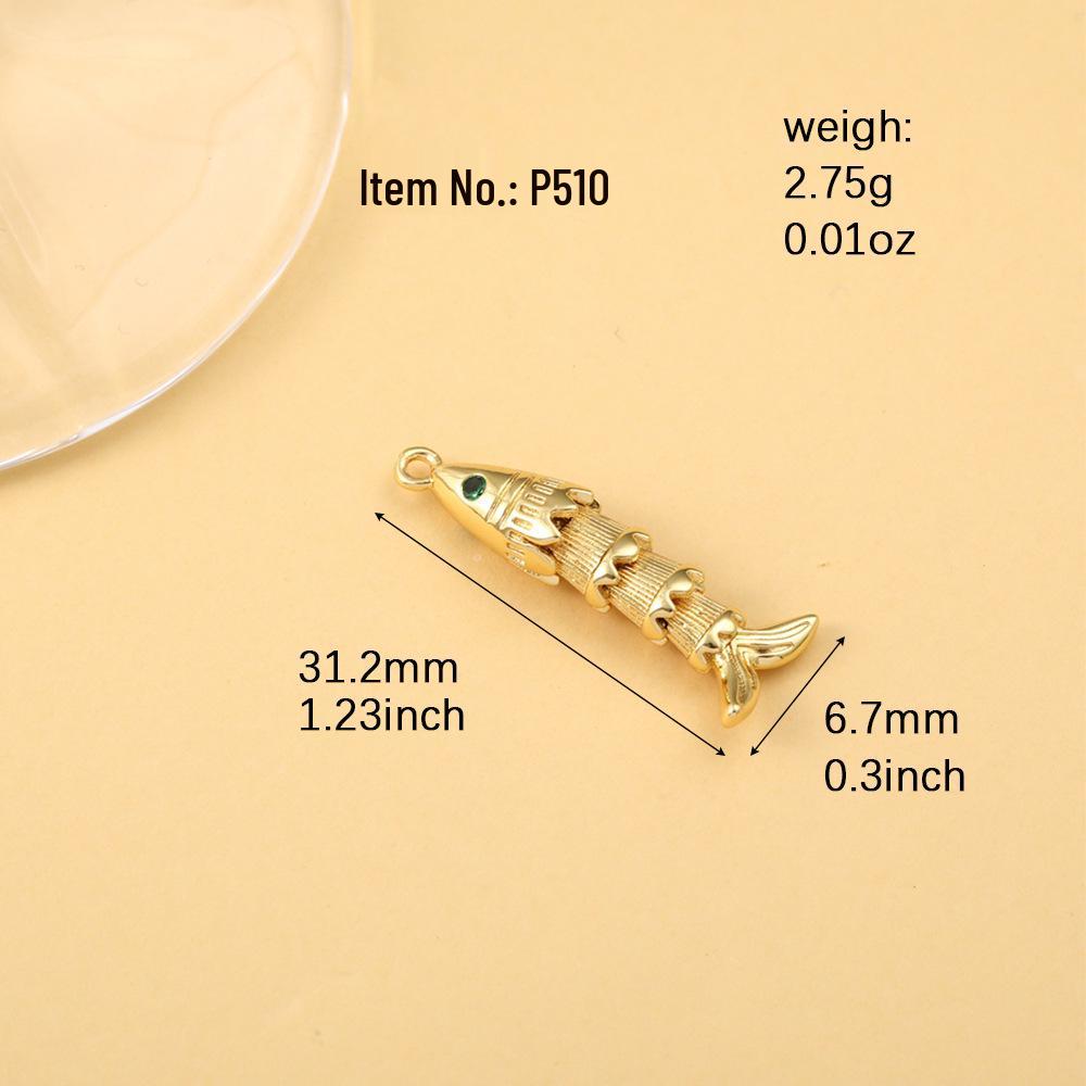 Eleganter vergoldeter Koi-Fisch Anhänger mit Strasssteinen