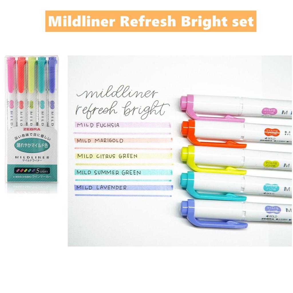 Buy Zebra Mildliner Highlighter Pen Set Mild Liner Marker Fluorescent Color Lettering Drawing A6506 At Affordable Prices Free Shipping Real Reviews With Photos Joom