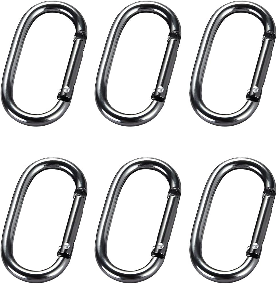 6pcs Carabiner Small O-ring (Width 24mm x Length 50mm) Strong
