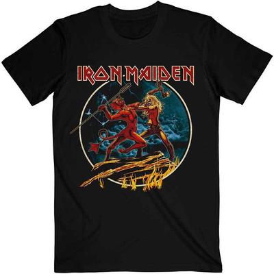 Iron Maiden - Number Of The Beast Run To The Hills Circolare (Maglietta)