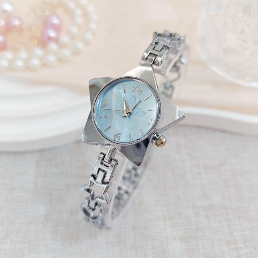 Y2k Charm Star Watch Gold Silver Chain Watches Luxury Star Shape Bracelet Woman Ladies