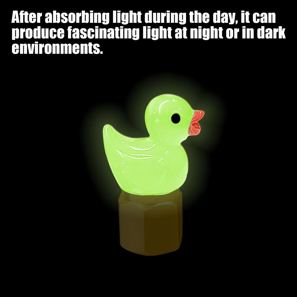 4Pcs Cute Duck Auto Tire Valve Stem Caps Glow In The Dark Tire Valve Caps Tire Air Valve Caps for Cars Motorcycles and Bicycles