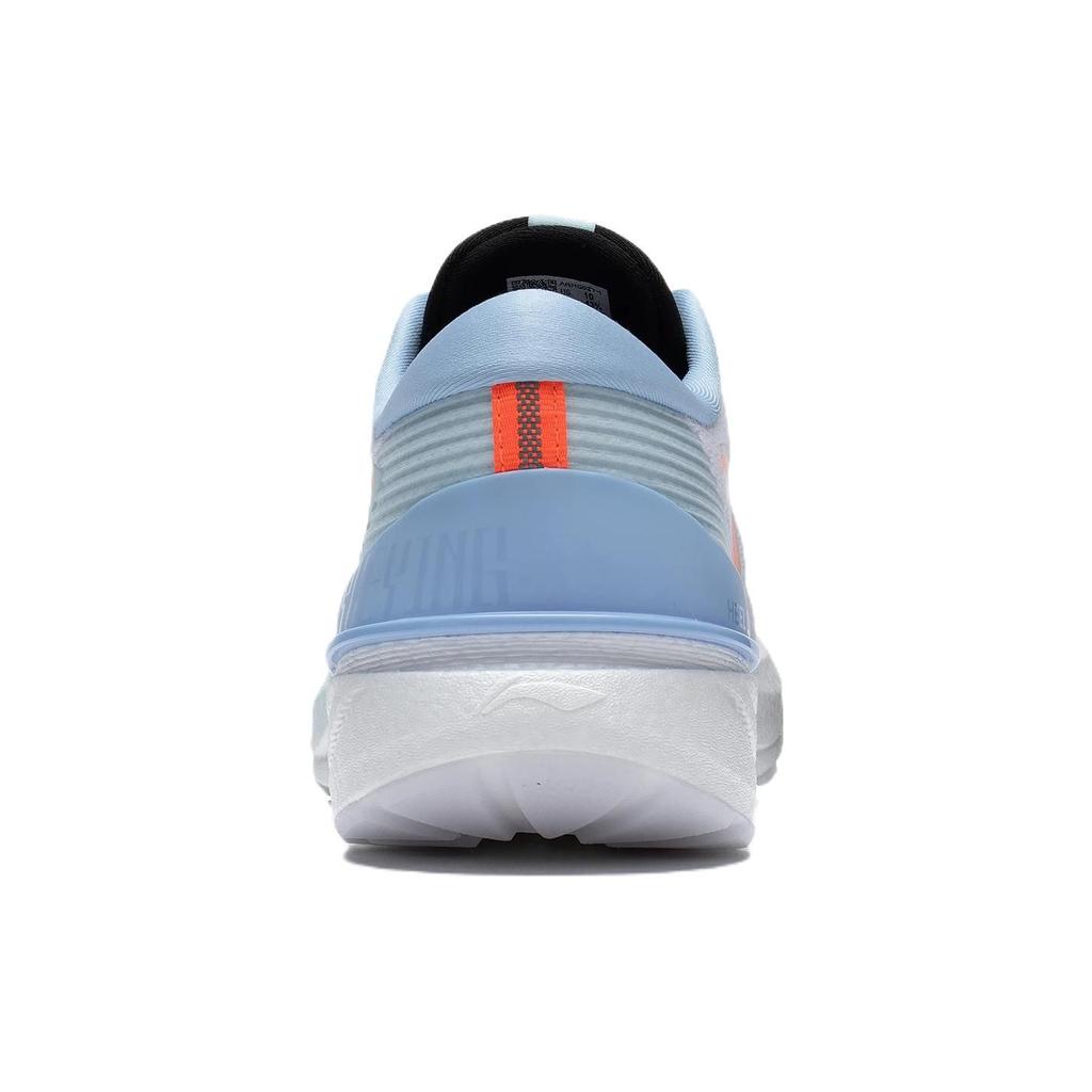 Li Ning Yue Ying 2.0 Rebound Reflecterende Lichtgewicht Low-Top Hardloopschoenen Heren Sneakers Wit Blauw ARHS021-1