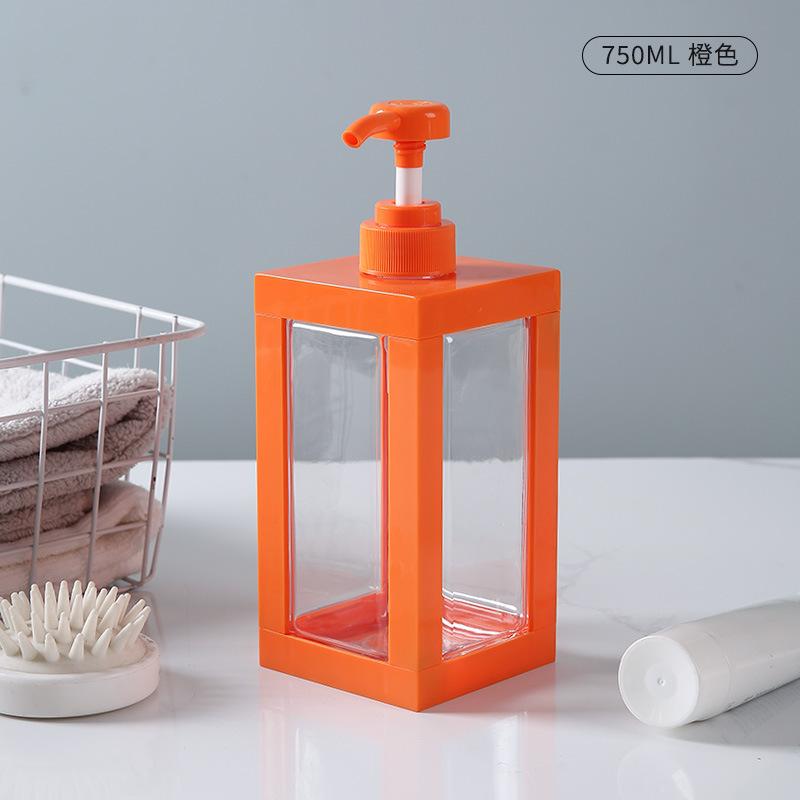 500-1000ml Nachfüllbare Quadratische Shampoo Dusch Leere Flaschen Mit Pumpe Shampoo Spülung Körperpflege Spender Für Hotel Badezimmer