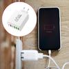 Double PD & 4 USB A Ports EU Plug Travel Plug Adapter 65W USB Wall Charger Rapid Charging Block for Phone Tablet