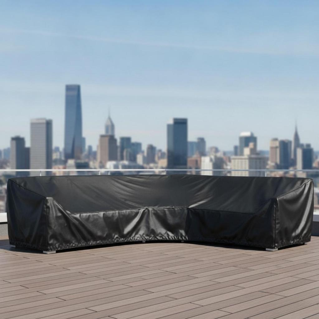 Waterproof Corner Sofa Cover Outdoor L-Shaped Weather-Resistant Heavy