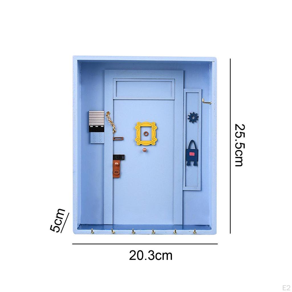 Rustikaler Schlüsselhalter aus Holz mit Aufbewahrung - Wand-Organizer für den Eingangsbereich