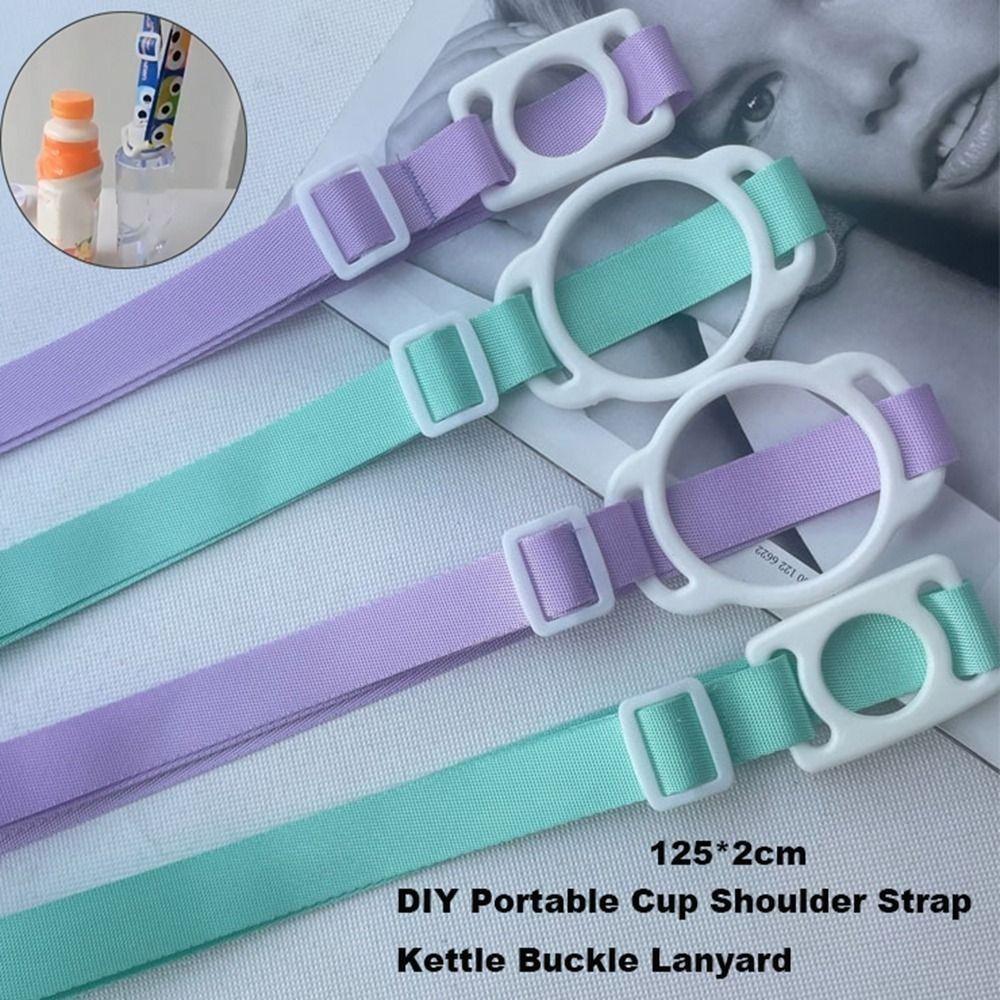 Adjustable DIY Cup Shoulder Strap Portable Kettle Buckle Lanyard  Camping Picnic Travel Accessories