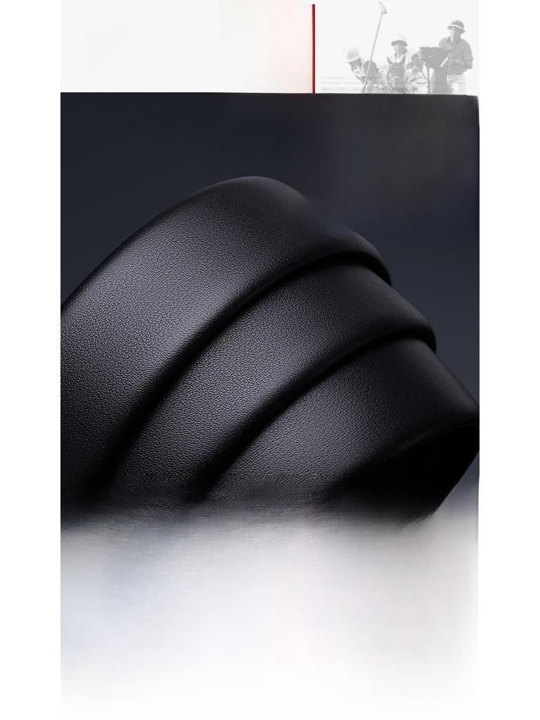 Paul Men's High-Grade Leather Automatic Buckle Belt - Sleek Business Style