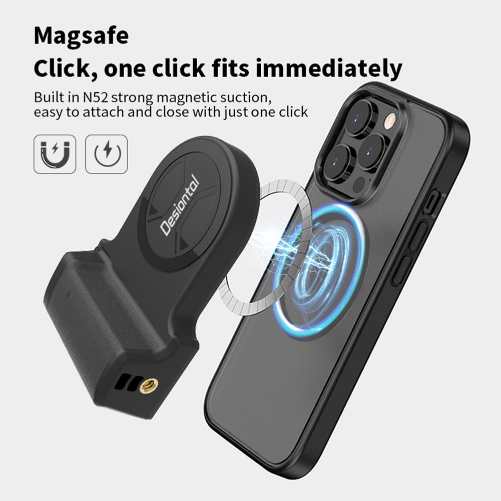 Magnetyczny Uchwyt do Aparatu Podstawka do Zdjęć, Migawka Bluetooth Uchwyt do Aparatu Smartphone, Stabilizator do Selfie, Do Nagrywania Wideo Smartfonem