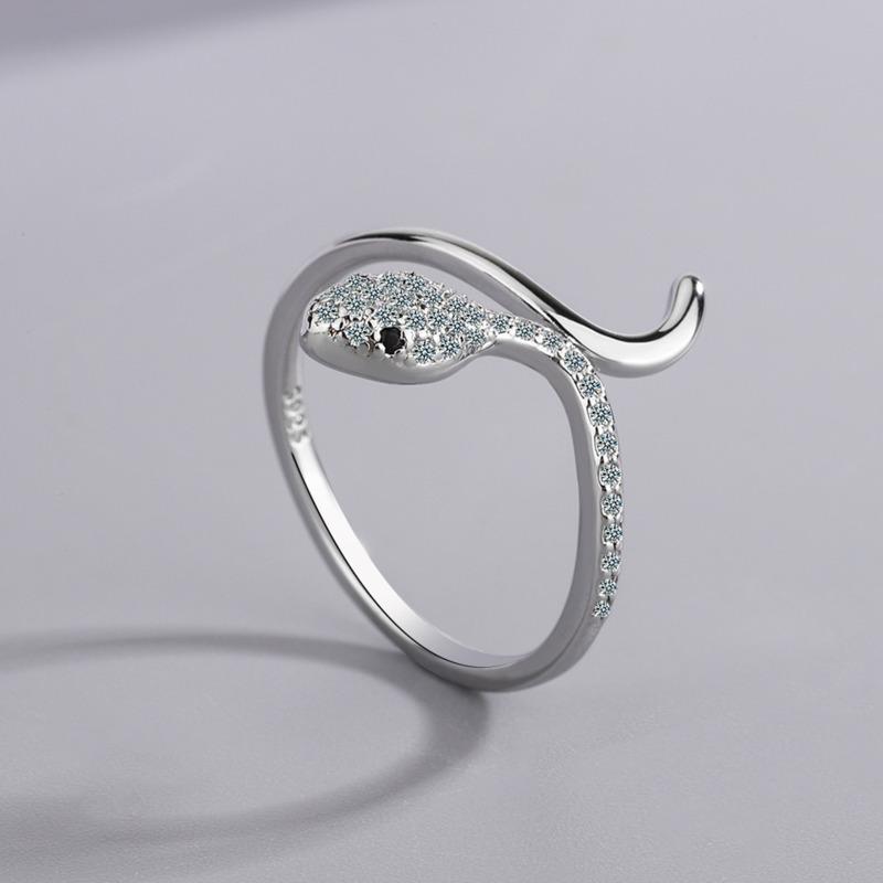 BELLA BOX Classic Open Snake Rings For Women Wedding Engagement Jewelry Female Gifts
