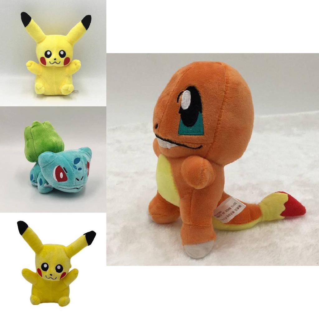 Pokmon Plush Toy Snorlax Bulbasaur Squirtle Charmander Eevee Soft Stuffed Animal For Kids Room Decor