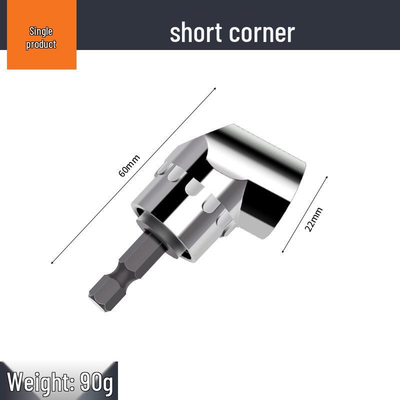 Universal 90°/105° Magnetic Screwdriver Bit Angle Extension Tool