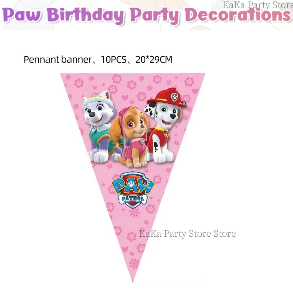Paw Patrol Birthday Party Decor Dog Skye Disposable Tableware Tablecloth Cup Plate Baby Shower Kids Gift Girl Boy Party Supplies