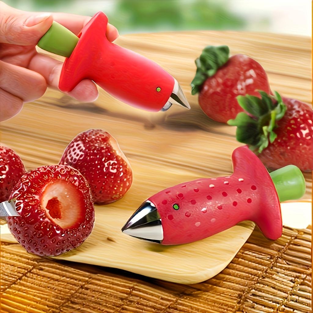 304 Stainless Steel Strawberry Stem Remover and Tomato Corer Kitchen Tool