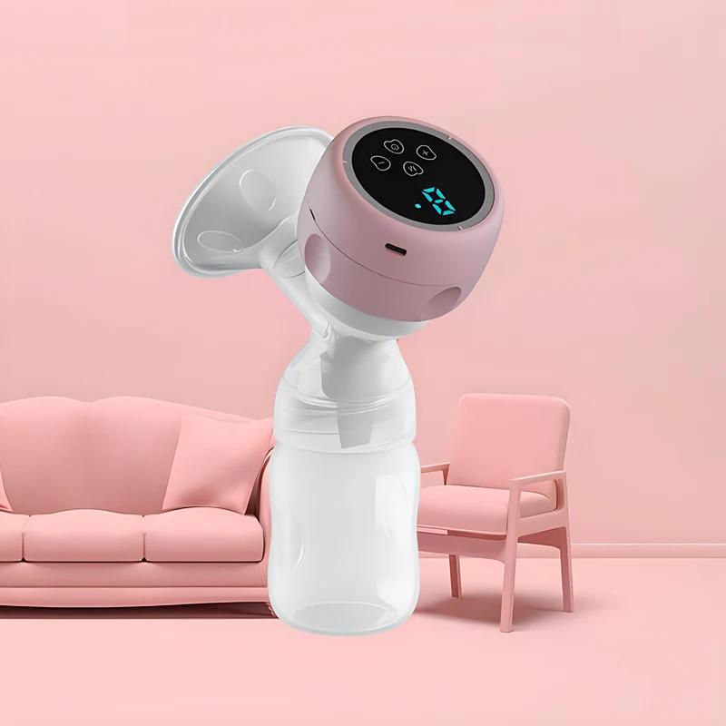 2in 1 Baby Milk Bottle Portable Electric Breast Milk Pump USB Breast Milk Milking Machine Nursing Bottle