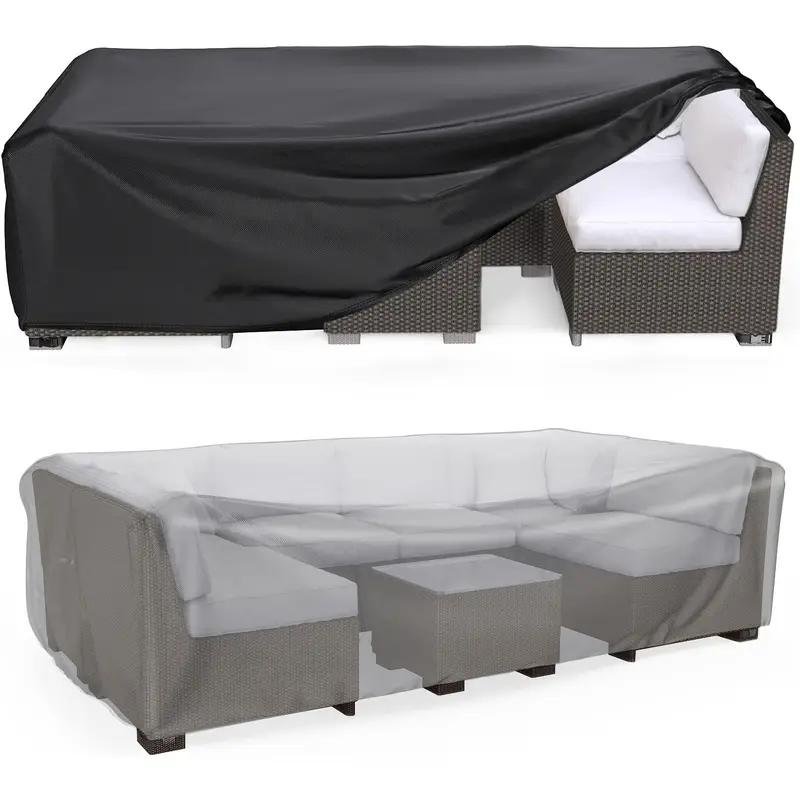 Heavy-Duty Outdoor Patio Sofa Cover with Drawstring Closure – Designed for Outdoor and Patio Furniture Protection