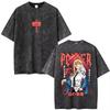 2026 Summer Hot Sale Anime Chainsaw Man Vintage Washed T-shirt Men Women Hip Hop Punk Streetwear Oversized T-shirt