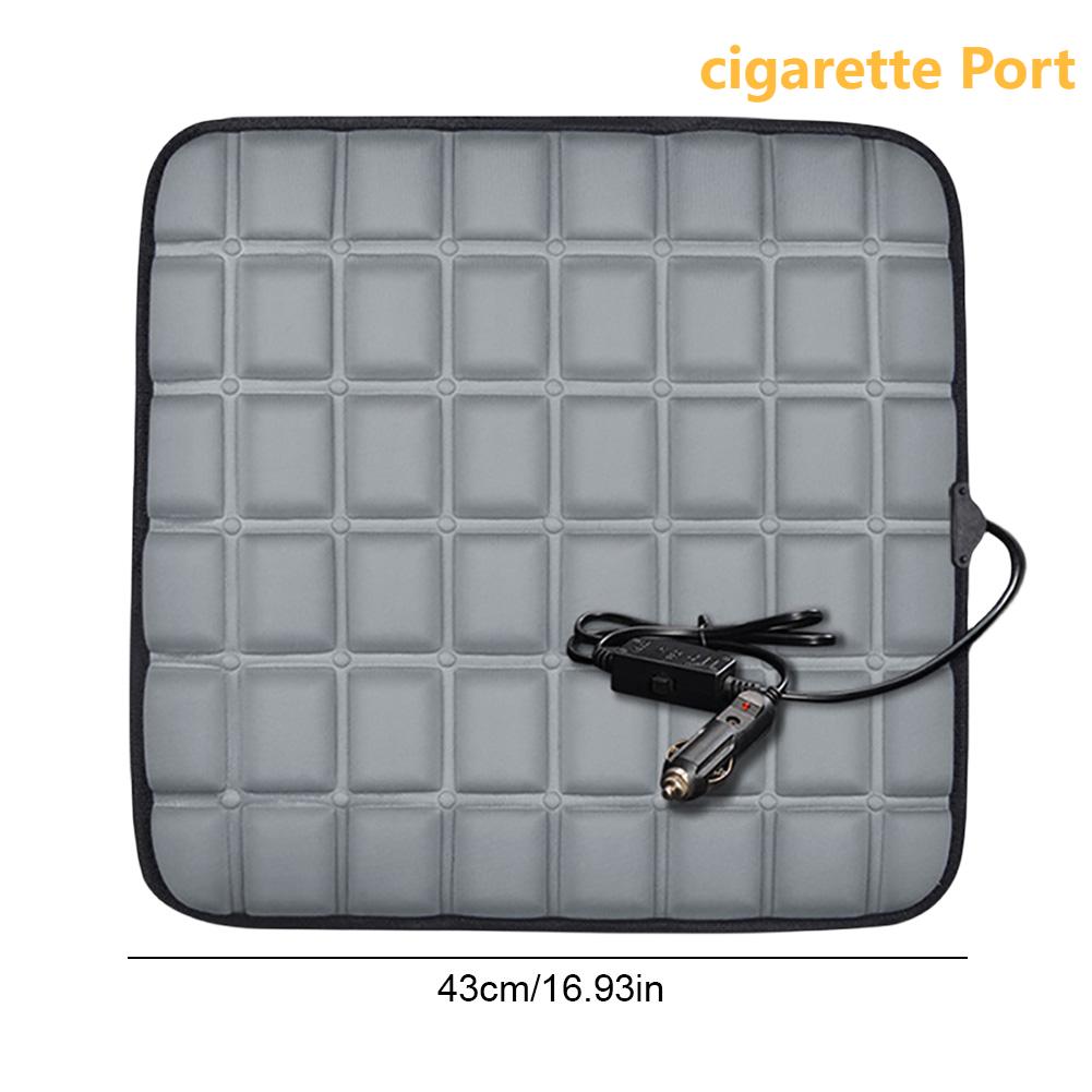 Winter Heated Car Seat Cover Heated Cushion USB/Cigarette Port Office Heated Seat Cushion Warm Pad Heating Warmer Cushions
