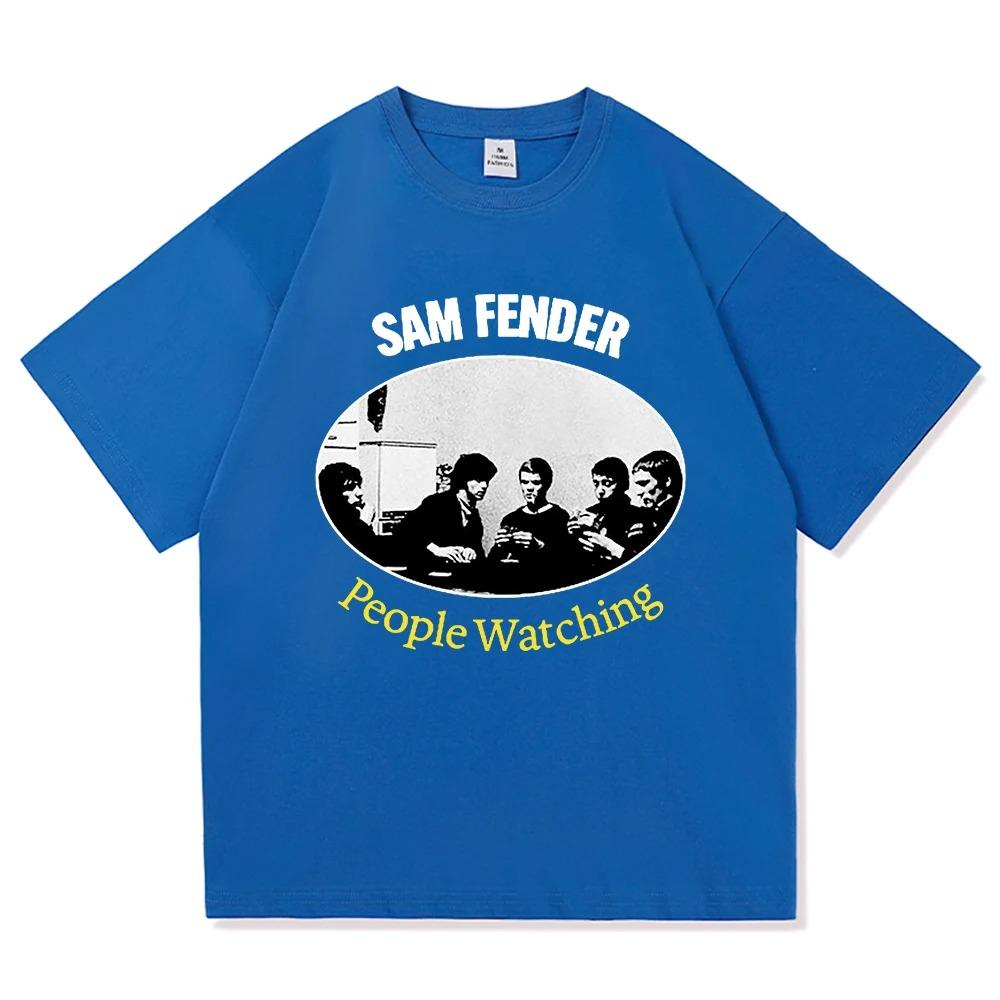 

Sam Fender People Watching 2025 Tour TShirt Men_women Clothing Retro Harajuku High Quality Short Sleeves Plus Size Loose soft 4XL