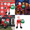 Christmas Inflatable Santa Claus With Led Design For Outdoor Courtyard Decor