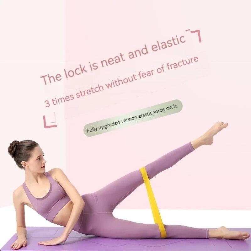 Latex Resistance Circle Mini Fitness Stretch Band Rally Band Strength Training Hip Stretch Circle Rally Band