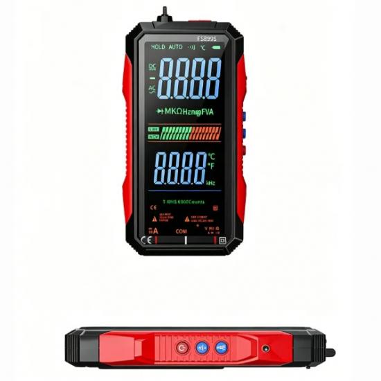 Voice Broadcast Digital Multimeter 6000 Counts Auto-ranging DMM Multi Tester Easy To Read with Carry Case for Continuity Diode N