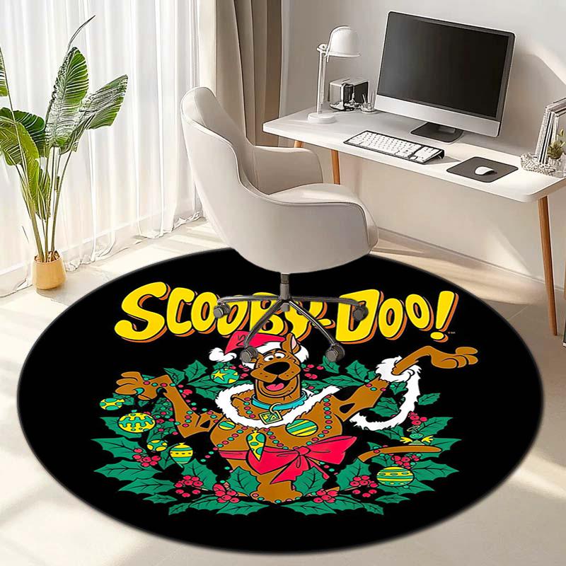 Halloween supernatural comedy adventure movie Scooby-Doo Round Carpet Soft Home Decoration Corridor Table and Chair Anti slip Outdoor Floor Mat rug 2
