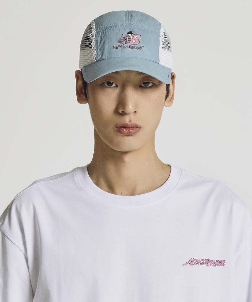 Nyuballanseu Nbgdgsa401 / Salago Tteunda Color Point Performance Mesh Cap (L/Blue)