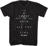 O Corvo Logo do Filme Não Pode Chover o Tempo Todo Camiseta Masculina Preta de Manga Curta Estilo Vintage Camisetas Gráficas