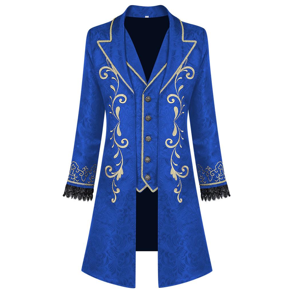 

Medieval Prince Costume Set For Halloween Cosplay With Polyester Fabric For Stage Performance 2XL