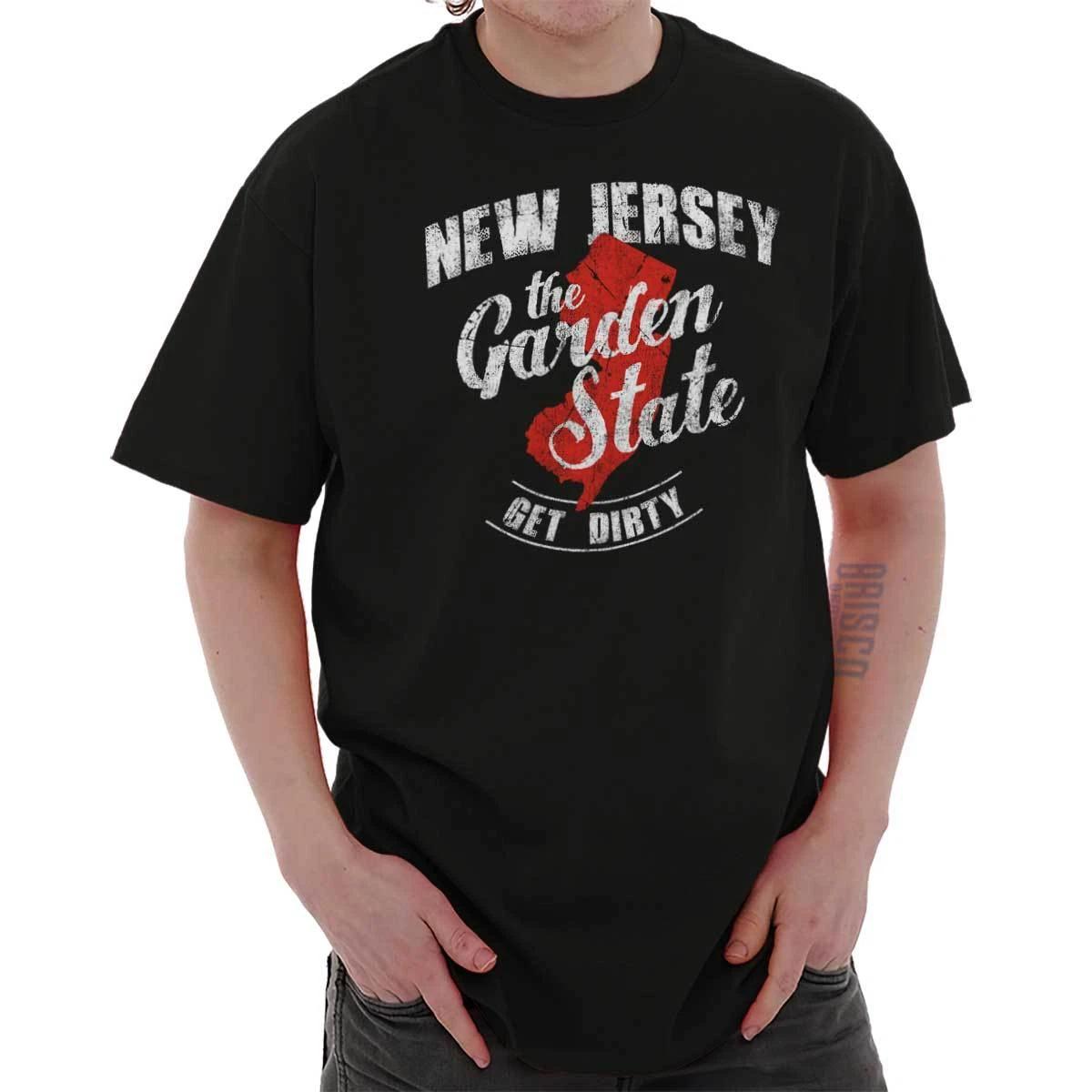 New Jersey Garden State Get Dirty Summer NJ Adult Short Sleeve Crewneck Tee 4XL