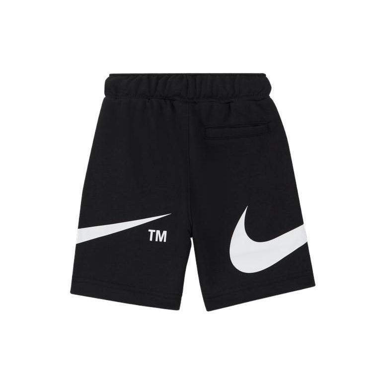 Nike Color Block Lightweight Fleece  Logo Mid-Rise Kids Shorts Kids Shorts Black DO3604-010