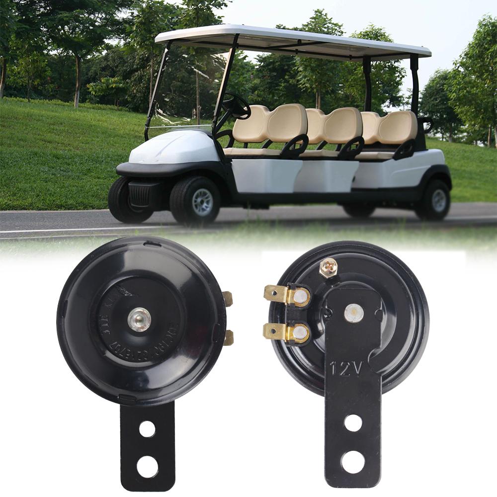 Motorcycle Electric Horn Kit Waterproof Round Loud Horn Speakers Signal for Motorcycle Universal for Scooter Moped Dirt Bike ATV