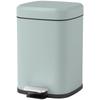 12L Modern Boxy Metal Home Kitchen Bin - Light Green