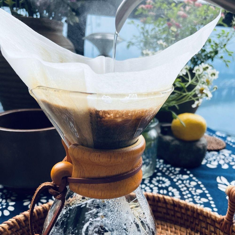 40 Stück Faltbare Quadratische Kaffeefilterpapier Einweg Kaffeemaschinenpapier Outdoor