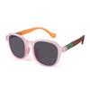 Kids Polarized Sunglasses for Toddler Boys Girls Children TR Eyewear Square Frame Travel Goggle UV400 Shades Colorful Eyewear