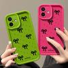 Black Bowknot Print TPU Soft Case For iPhone 16 Pro Max 15 Pro 14 13 12 11 XR XS 8 7 Lens Protection Shockproof Matte Phone Cover