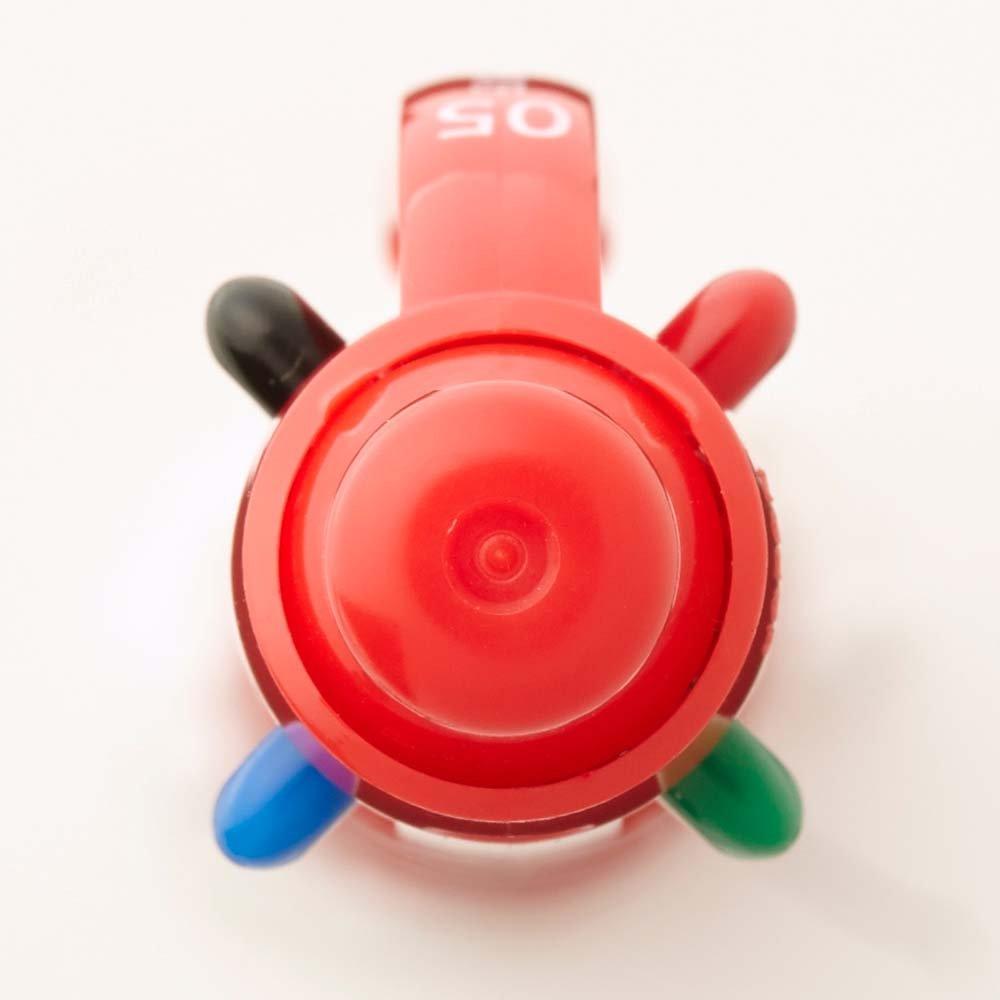 Pentel Ballpoint Vicuna Red 4-Color Pen, BXC45B, 0.5mm