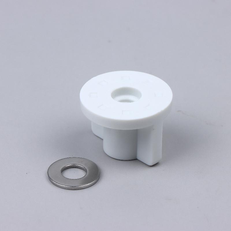 Tuerca Trasera Blanca de Repuesto Fija 2.5cm 6MM Para Tornillos de 6mm Base de Tapa de Inodoro