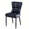 Modern Dining Chair with Soft Cushion and Metal Legs - Stylish Office Single Chair for Dormitory, Available In Green/Blue/Black