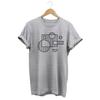 Abstract Shirt Minimalist Print Clothing Women T Shirt Hip Hop Aesthetics Graphic White Short Sleeve Polyester Women's T Shirt