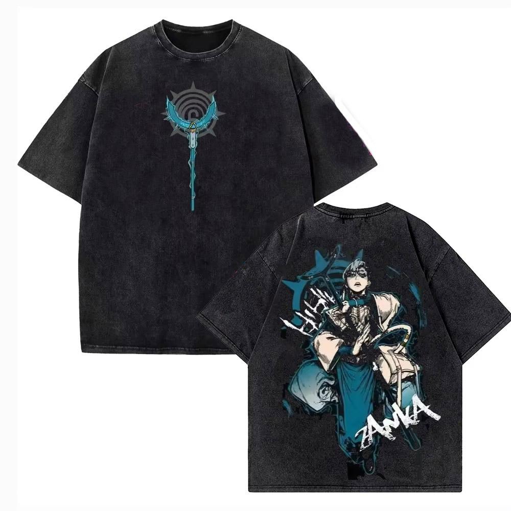 Vintage Anime gewaschenes T-Shirt Gachiakuta T-Shirt Geschenk Grafikdruck T-Shirt T-Shirt Hohe Qualität Baumwolle Lässig Unisex T-Shirts