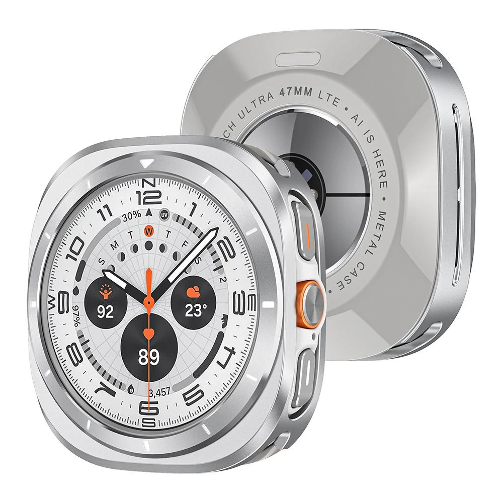 Alloy Protective Case for Samsung Galaxy Watch 7 Ultra 47mm Luxury Metal Cover for SAMSUNG Galaxy ULTRA7 47MM Bumper Accessories