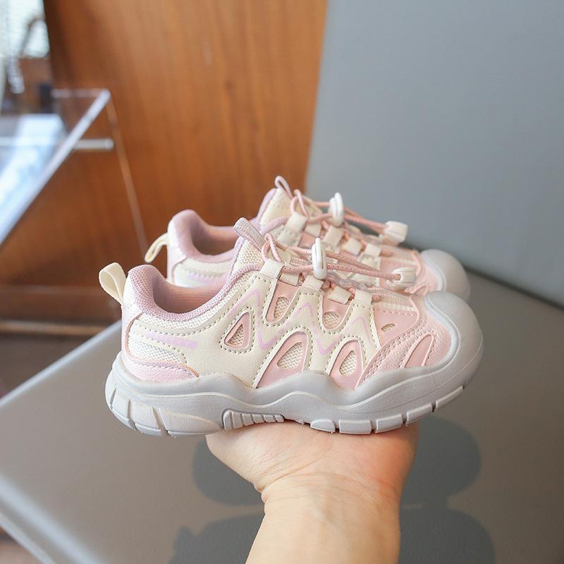 Leather girls sports shoes spring and autumn new children's soft-soled casual shoes girls fashion outdoor running shoes