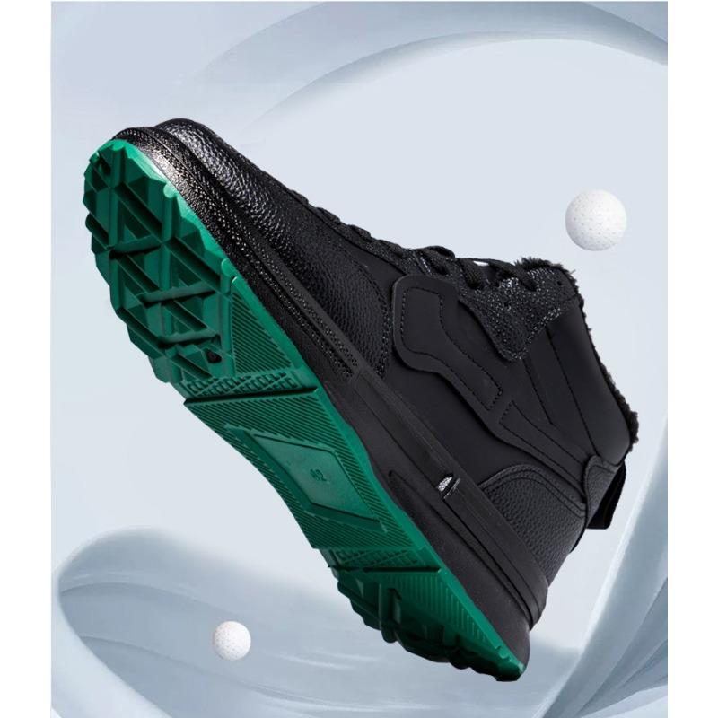 Pánská volnočasová sportovní obuv se silnou podrážkou a plyšovou izolací, pánská volnočasová obuv s vysokým svrškem