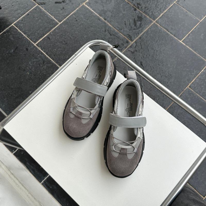 

Нишевые туфли Мэри Джейн женские новые универсальные ретро балетки повседневные спортивные туфли 40 светло-серый