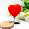 Cartoon Weddings Hair Clip 3D Heart Shaped Hair Clips Plush Hairpin Fashion Duckbill Clip Accessories Party Valentine's Day Gift